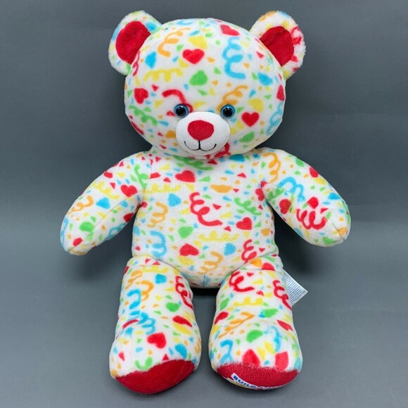 Build a Bear Workshop BABW 20th Birthday Bear Plush 17 3/4" Tall - Picture 1 of 11